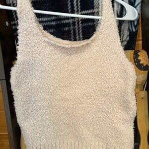 SKIMS Soft Cream Textured Tank Top